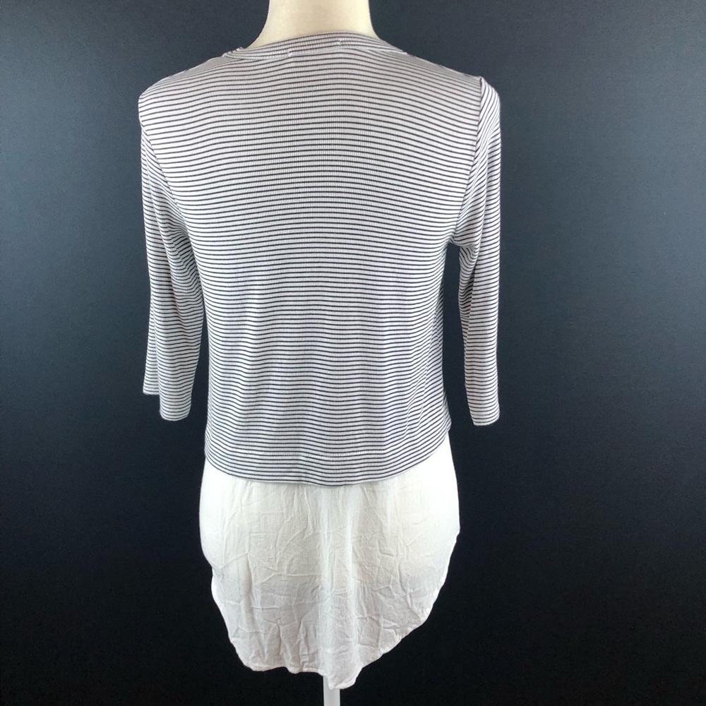 Renee C Striped Split Hem Top - image 5